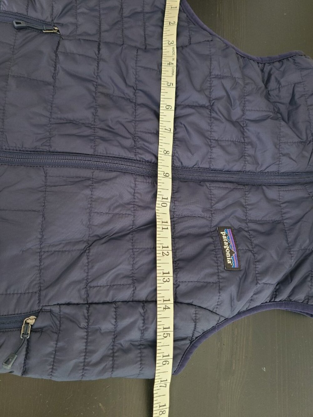 Patagonia Womens Nano Puff Vest Quilted Full Zip Insulated size XS Navy Blue - Picture 6 of 7